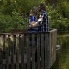 On a pier